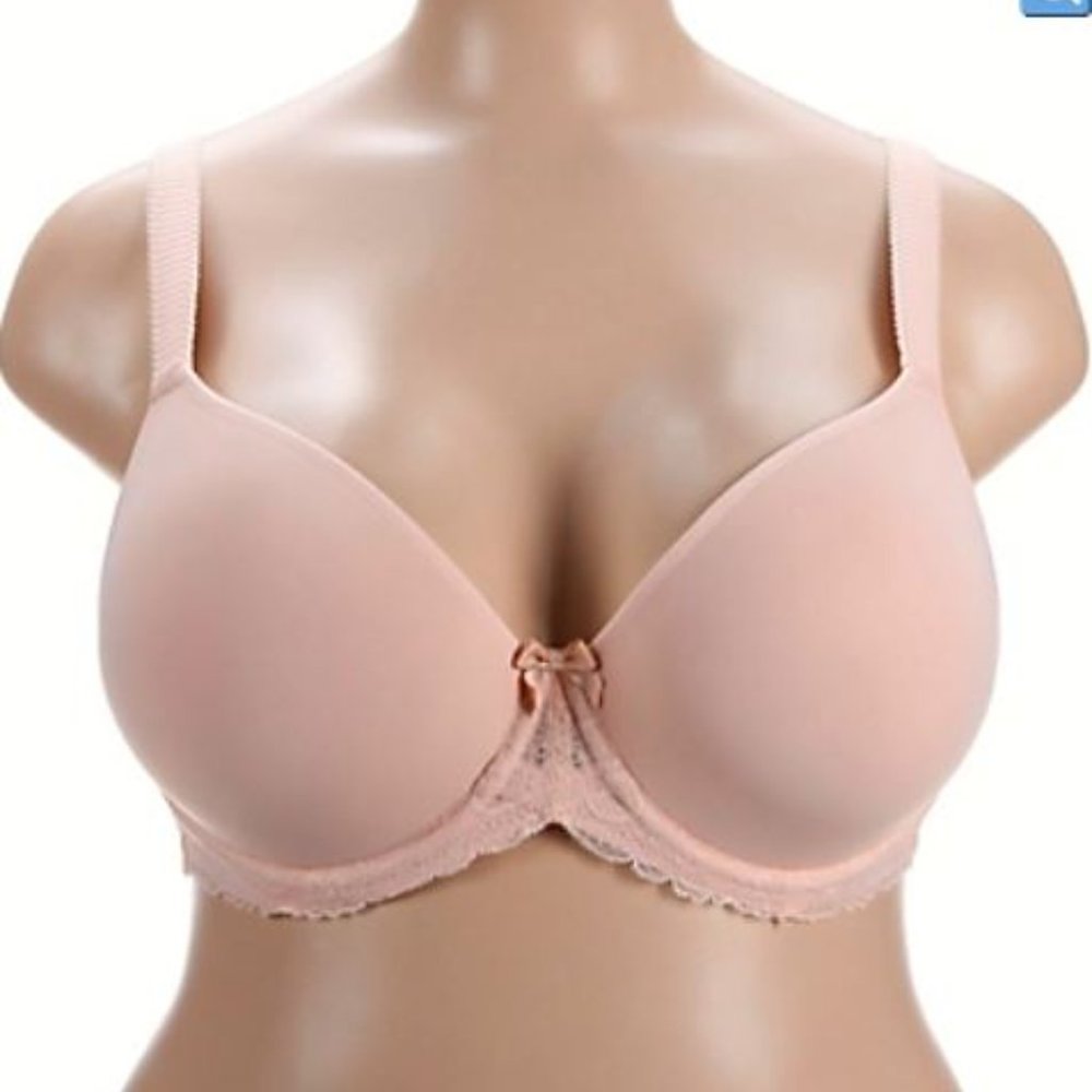 Sculptresse by Panache Sasha Molded Plunge Underwire Bra 9506 Soft Pink